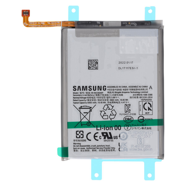 Akku Original Samsung für Galaxy A33 5G A336B, A53 5G A536B, Typ EB-BA336ABY